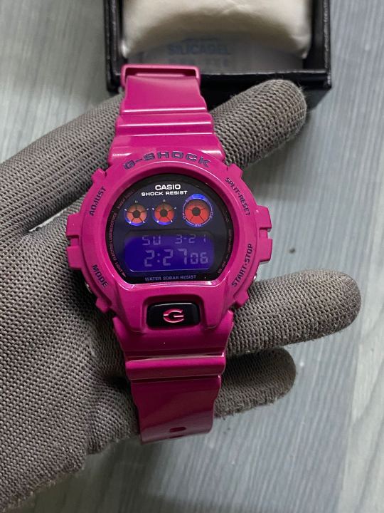 Lucky Store 100%Ori Japan Made Dw6900 Polarised pink Unisex Digital Watch DW-6900PL-4 & PL9 full set & bag