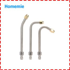 3-Piece Stainless Steel Pressure Washer Extension Lance Set for Car and Garage Cleaning Multi-Angle Quick Connect Tool