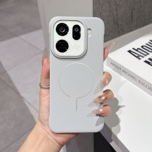 For OPPO Find X9 Pro Case Hard PU Slim Magnetic wireless charging Protective Back Cover Case For Find X9X X8 Pro X8S+ Shell