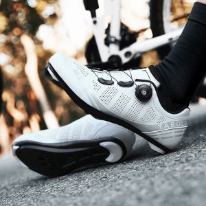 TABOLU Carbon Fiber Cycling Shoes Men Cleats Shoes For MTB Non-slip Mountain Bike Shoes Road Cycling Shoes