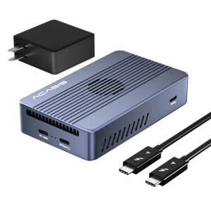 【ACASIS】Dock Thunderbolt 3/4 & USB4 8 TRONG 1 40Gbps - Hỗ Trợ SSD NVMe ĐẾN 8TB 2 Cổng HDMI 4K@60Hz Sạc Nhanh PD Thông Minh Quạt Tản Nhiệt - Cắm & Chạy Không Cần Driver