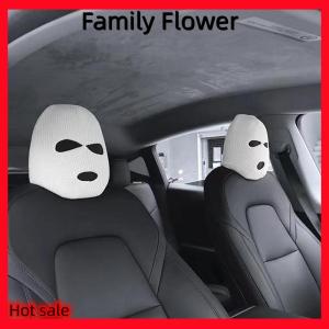 Family Flower Flash Sale 1 chiếc bọc ghế xe hơi đeo mặt nạ mũ dệt kim mũ trùm đầu Halloween Trang trí phụ kiện cảnh báo chống trộm xe hơi