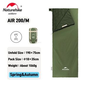 Naturehike LW180 Sleeping Bag Ultralight Cotton Sleeping Bag Spring Summer Sleeping Bag Outdoor Hiking Camping Sleeping Bag
