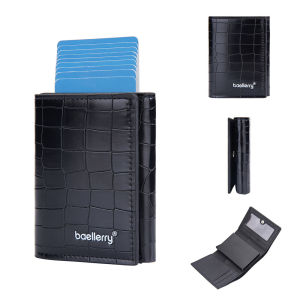 BAELLERRY D9213 DOMPET KARTU LONTAR & UANG LIPAT TEBAL DENGAN RFID PRODUK IMPOR