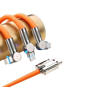 Kabel Data KM12 Lighting Rotable Silicon Super Fast Charging with LED Indicator