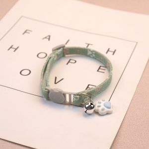 CARING PETS Exquisite Cat Collar Adjustable Safety Buckle Fashionable Neck Straps Pet Accessory Durable Cat Pendant Necklace Puppy