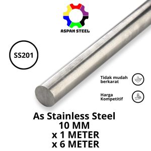 As 10mm stainless steel 201