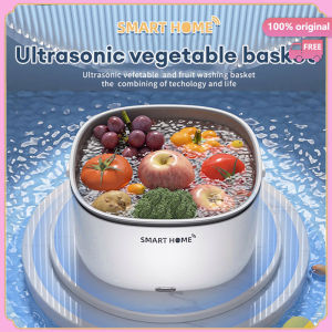Ultrasonic washing basket of fruits and vegetables large capacity drain basket double-layer electric washing basket