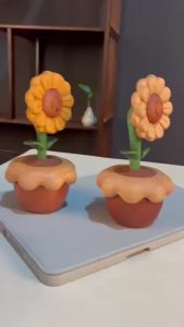 ZZSA You Are My Sunshine. Sunflower Small Wood Carving Ornaments Desktop Decoration 7M5T2