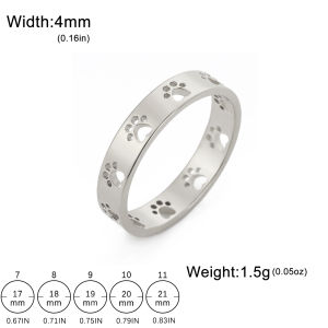 SKYRIM Hollow Cat Claws Ring Titanium Stainless Steel Ring Fashion Trendy Jewelry for Men Women