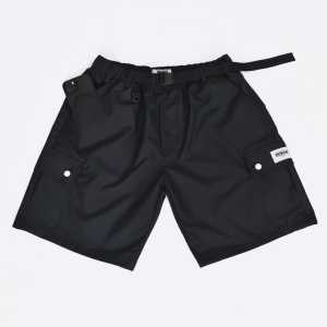 HUMANSDIE - Celana Pendek Cargo Parasut Black/Hitam