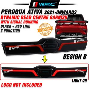 Perodua Ativa 2021 - Onwards Dynamic Rear Centre Garnish With Signal Running
