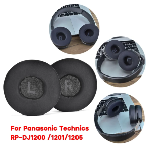 Replacement Ear Pads Comfort Ear Cushions Pillow Cover for Technics RP-DJ1200/1201/1205 Headphones Earpads Easy to Use