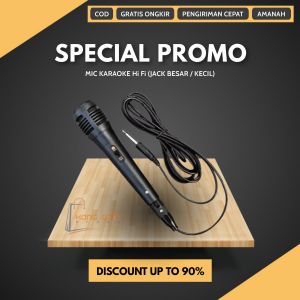 Kang Iwan Store - Mic Mikrofon Karaoke Hifi Kabel Bisa di Lepas