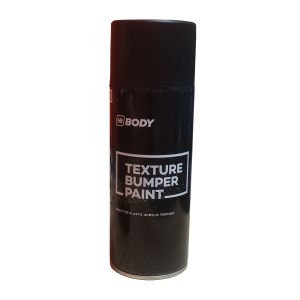 [IN-STOCK] HB BODY TEXTURE Bumper Paint Spray 400ml – Black Flexible Coating for Car Plastic Bumper & Trim Repair