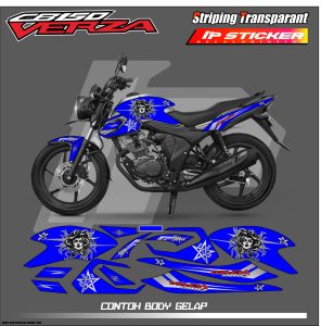 CB VERZA(COD) STIKER STRIPING MOTOR HONDA CB VERZA STIKER LIST STIKER MOTOR DESAIN RACING HOLOGRAM DAN TRANSPARAN BISA COD IP. PROJECT.KODE 06