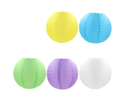 Lampion Kertas/Paper Lantern/ Lampion Gantung Lampion Kertas Warna Polos Diameter