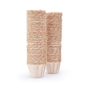 PLLEWY 50/100 Pcs Natural Disposable Coffee Paper Filters Replacement Convenience K Cup Paper Filters High Quality K Cup Coffee Filters for Most Reusable K Cup Pods