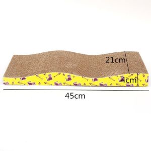 Clara.Cat Scratcher Corrugated Scratch Cardboard Toy Scratch Pad Free Cat Mint