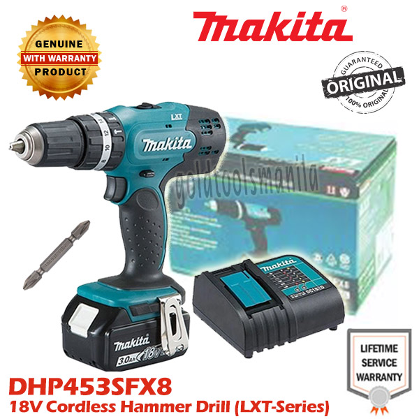 MAKITA DHP453SFX8 18V 1 2 Cordless Hammer Drill Kit LXT Series Lazada PH