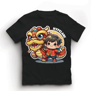 Baju Kaos Anak Laki Laki Imlek CNY Sincia Karakter Cowok Naga Lucu Import 1 - 10 Tahun - DTF