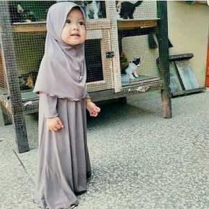 naura gamis anak simpel murah / ready umur 1-6 thngamis anak lucu / gamis anak
