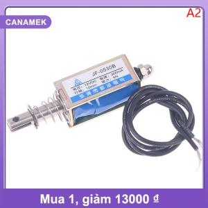 【CANAMEK】 1 cái JF-0530B DC 6V 12V 24V đẩy & kéo loại nam châm điện giữ lực lượng 5N du lịch 10mm tuyến tính điện từ