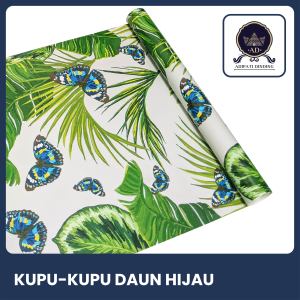 Adipatidinding - Wallpaper Dinding Motif Kupu Daun Hijau Ukuran 45 Cm x 10 Meter Wallpaper Stiker Dinding Motif Kupu Daun Hijau Wallstiker Motif Karakter Dekorasi Dinding Dekorasi Rumah Dekorasi Ruang Tamu Dekorasi Kamar Tidur