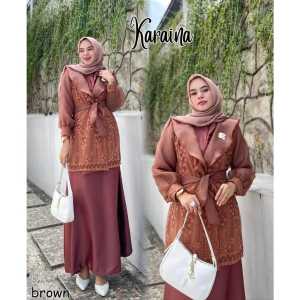 GAMIS PESTA MEWAH MUSLIM GAMIS WISUDA KONDANGAN KARAINA