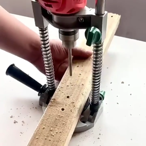 Có thể chỉnh góc đầu cặp máy khoan hướng dẫn đứng định vị khung cho máy khoan điện thẳng góc doweling woodworkingtool