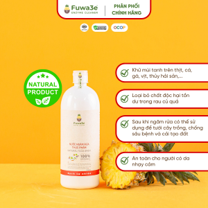 [Nước rửa rau củ quả FUWA3e] Loại bỏ tồn dư thuốc trên bề mặt rau củ quả các loại thực phẩm tươi sống - Loại 1  Lit