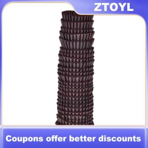 【ZTOYL】 500PCS Mini Chocalate Paper Liners Baking Cupcake Cases Muffin Cake Solid Color