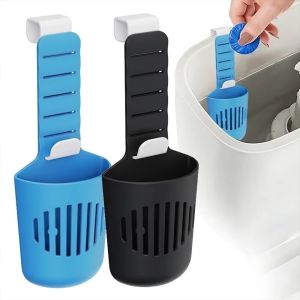 NOBLELUX Silicone Material Toilet Tank Tablet Holder Ajustable Versatile Use Hanging Toilet Cleaner Hanger Easy to Use Hanger Style Toilet Tank Deodorizer Home Bathroom