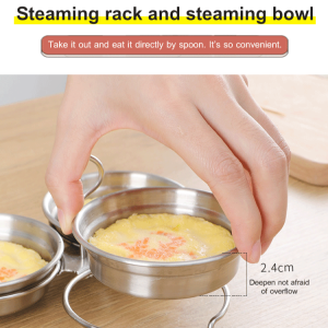 304 Stainless Steel Poached Egg Artifact Boiled Egg Mold Home Breakfast Fried Egg Soft-Boiled Egg Steamed Egg Shaping Device不锈钢蒸蛋模具