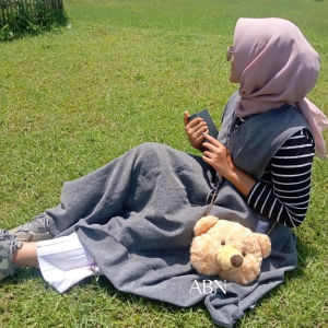 Tas boneka beruang tas selempang kepala boneka Teddy Bear