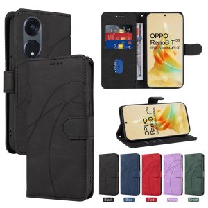 เคสสำหรับ OPPO Reno 8T /Reno 8Z 6Z 5Z 7Z/Reno 8 Pro 7 5G /Reno 5F 4F กระเป๋าสตางค์หนังแม่เหล็กช่องเสียบบัตรเคสเคสแบบพับปิดได้