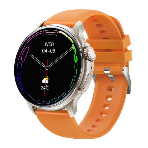 K58 AMOLED Smart Watch Men Siri Voice Assistant BT Call Rotate Button 24H Heart Rate Blood Pressure Tracker Smartwatch