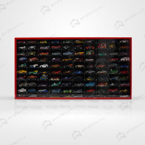 RAK HOTWHEELS ACRYLIC ISI 120 TANPA LOGO SKALA 1:64