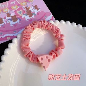 Cheese Hair Band 🎀 芝士奶酪起司发圈发绳 Getah Rambut Comel Aksesori Rambut Hair Tie Hair Rope Head Band Korean Elastic Rubber Hair Accessories