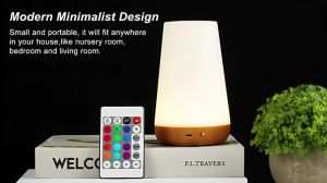 LED Night Light Touch Bedside Table Lamp 13 Colors Remote Control Rechargeable Bedroom Dimmable Decoration Lamp