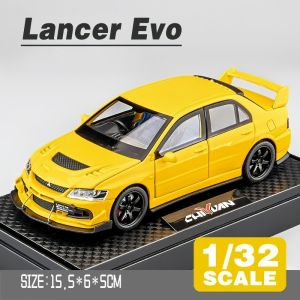 1:32 Scale Mitsubishi Lancer EVO Alloy Car Model Diecast Car Toys for Boys Birthday Gift Car Collection