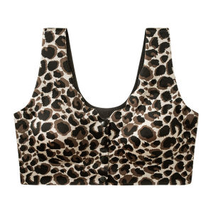 กระดุมด้านหน้าผ้าซาตินไร้รอยต่อพิมพ์บราถ้วยที่คงที่บราชั้นในดีไซน์แบบเปิดหน้าชุดชั้นในนางพยาบาล