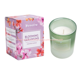 Breathe 130gr Poppy Field Scented Candle Lilin Aromaterapi Blooming White Peach Water Lily Magnolia Tree Aroma Bunga Menenangkan Menyegarkan