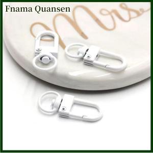 Fnama ตะขอก้ามปูหมุนได้สีลูกกวาด1ชิ้นตะขอเกี่ยวเครื่องประดับโลหะแบบทำมือสำหรับทำกระเป๋าถือพวงกุญแจ