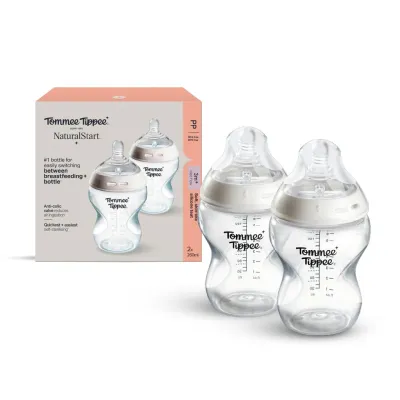 Tommee Tippee Natural Start PP Bottle 1/2pk (8 Types) | 150 260 340ml
