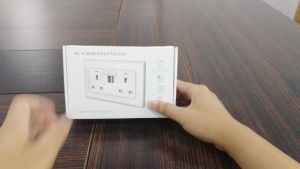 Tuya Wifi Socket with Dual USB 5V/2.1A Smart Home Switch UK Plug Smart Life APP Outlets Voice Control Via Home Alexa