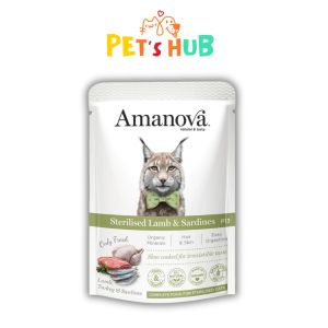Amanova Cat 85g Wet Pouch (Chicken/ Lamb/ Beef/ Turkey/ Salmon/ Sardines)