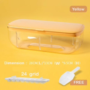 Lazy Silicone Ice Maker / Ice Cube Mold / Ice Storage Box with Lid / Ice Mold Box / FREE Ice Shovel