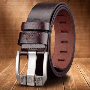 MEN Creator genuine leather belts for men brand male pin buckle jeans cowboy Mens Belt Luxury Designer High Quality Leather belt
