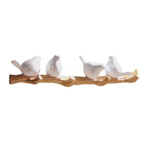 Resin Bird Shaped Hook Easy Installation Living Room Wall Decorations Space Saving Hanger for Kitchen or Bathroom